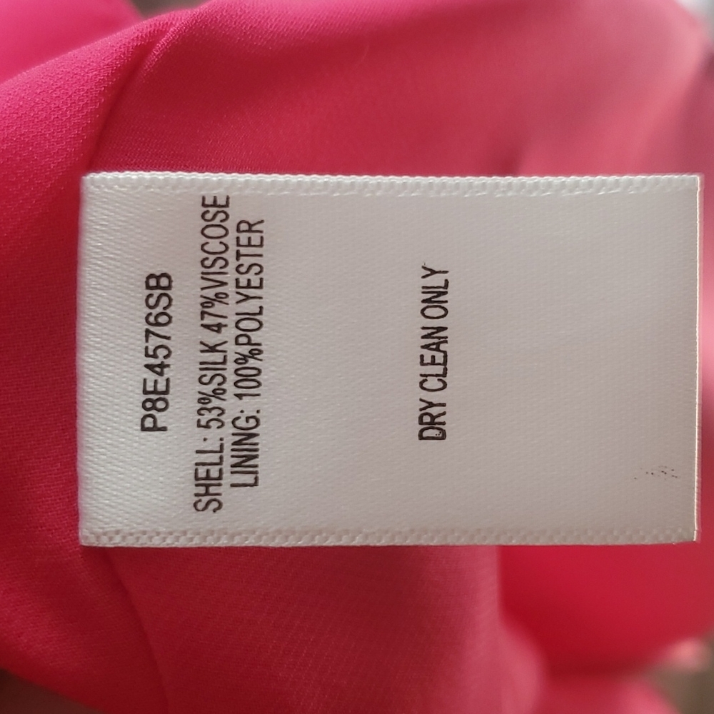 THRDUP- Parker hot pink silk ruffle tank - Picture 6 of 8